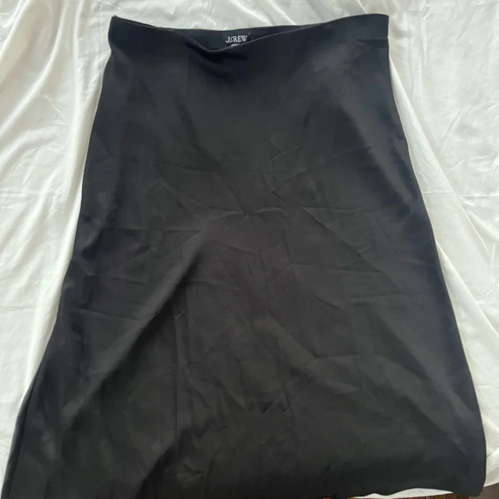 J. Crew Gwenyeth Slip Skirt Black 2X - Picture 2 of 5